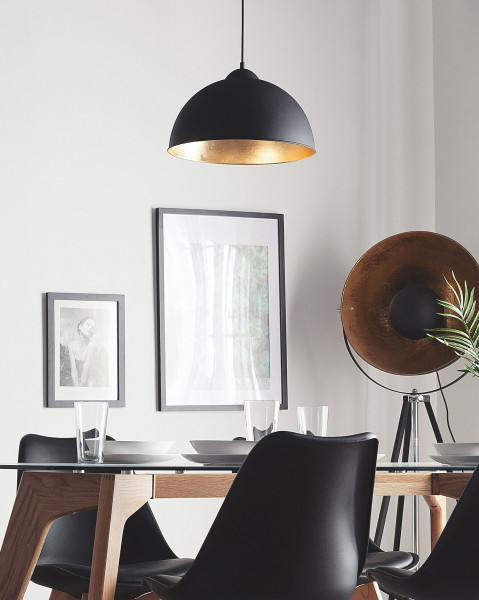 Lampa wisząca metalowa czarna