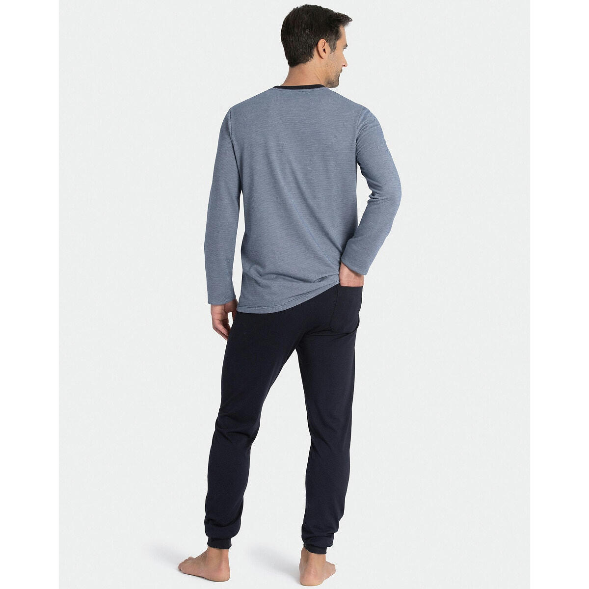 Pyjama long col rond