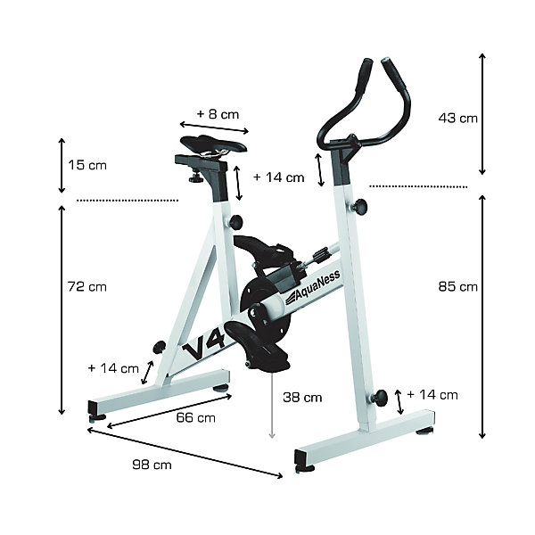 Aquaness - Aquabike V4 - Vélo de piscine