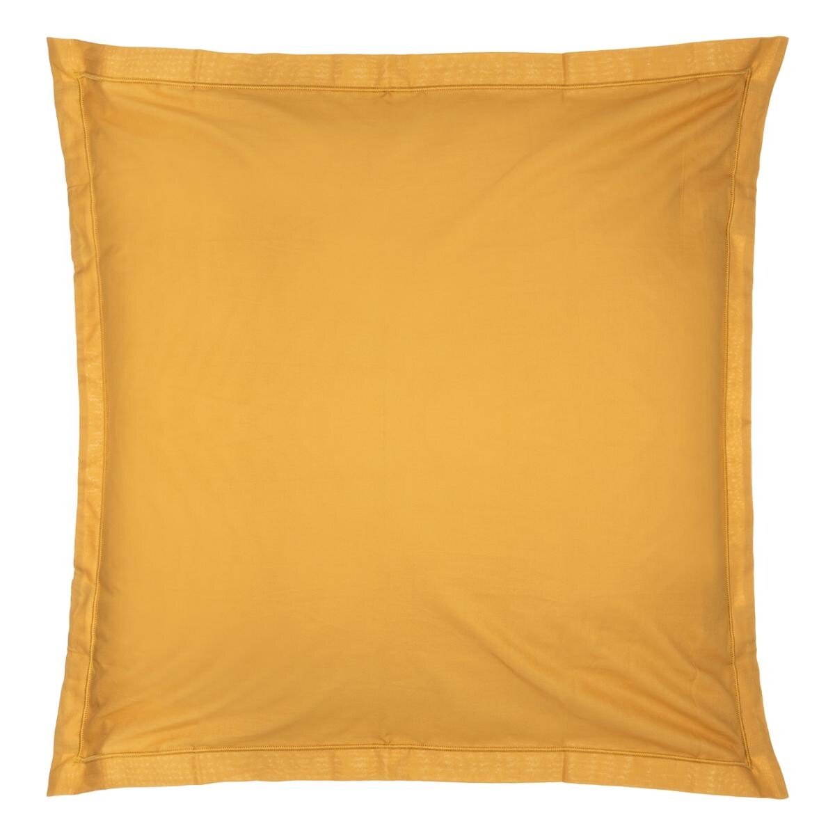 Pillowcase, cotton Mustard yellow, 63x63 cm