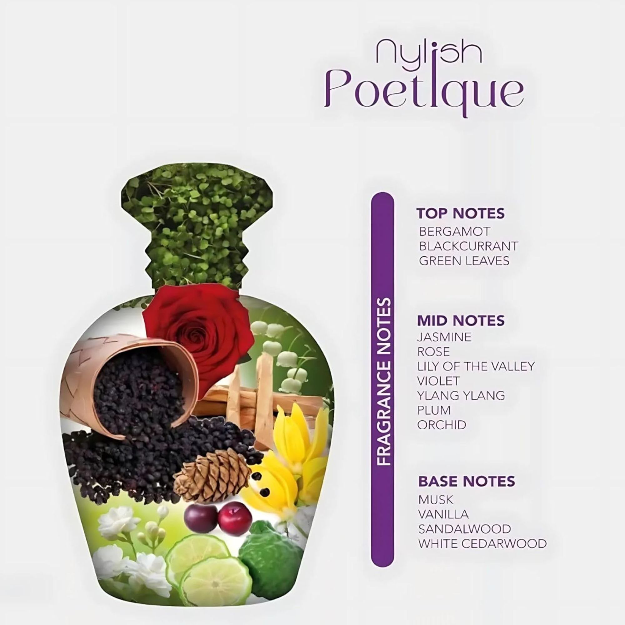 Nylaa Nylish Poetique 100ml Eau De Parfum fragrance for Women Bloom