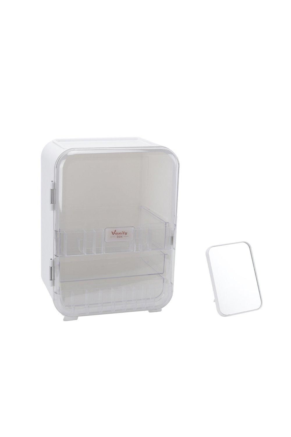 H&O Direct Large Capacity Makeup Organizer with Mirror