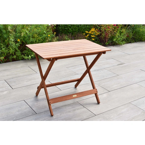 Klapptisch, BxHxT: 90 x 74 x 60 cm, EukalyptusHolz