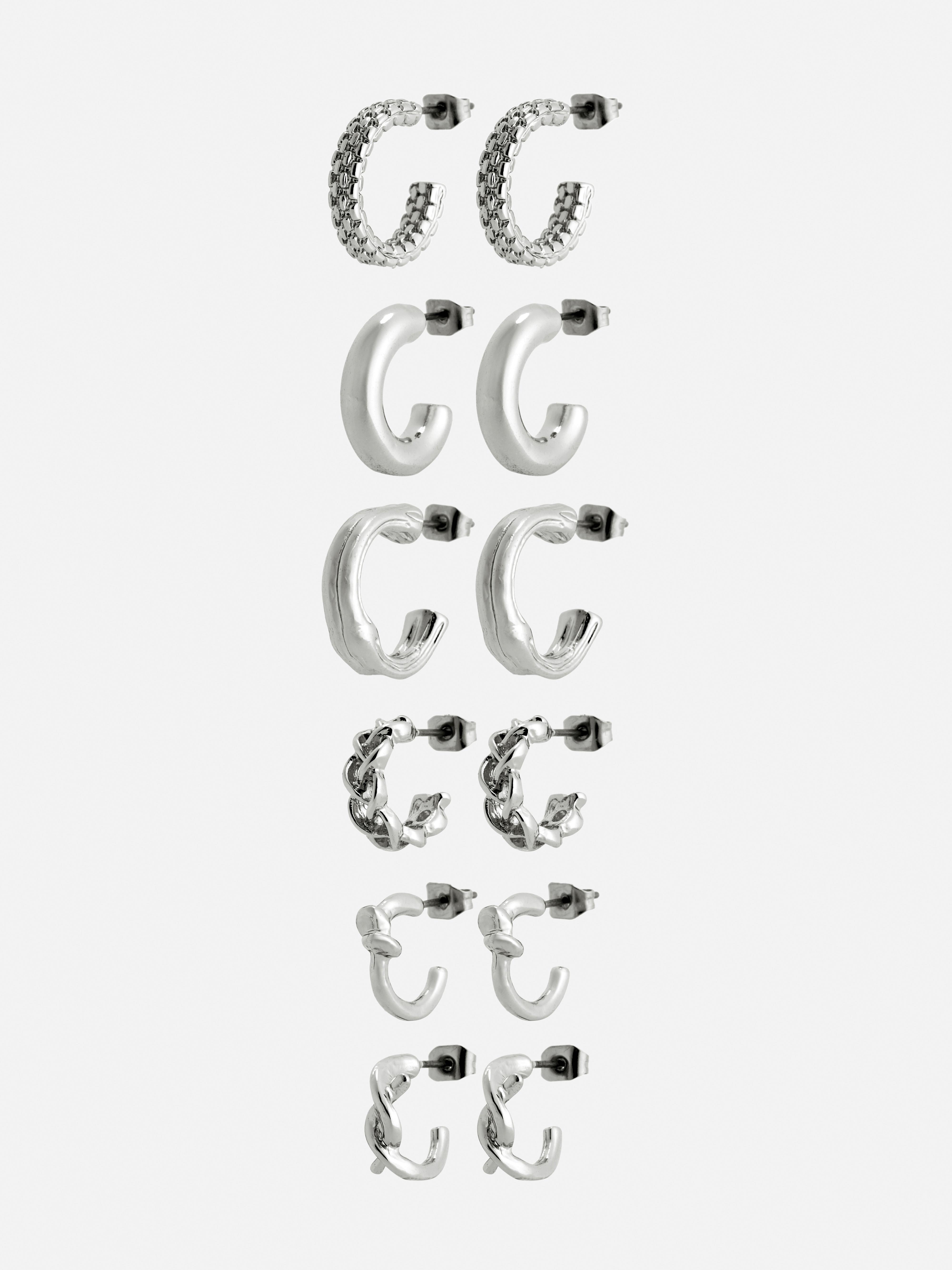 6pk The Edit Twisted Hoops