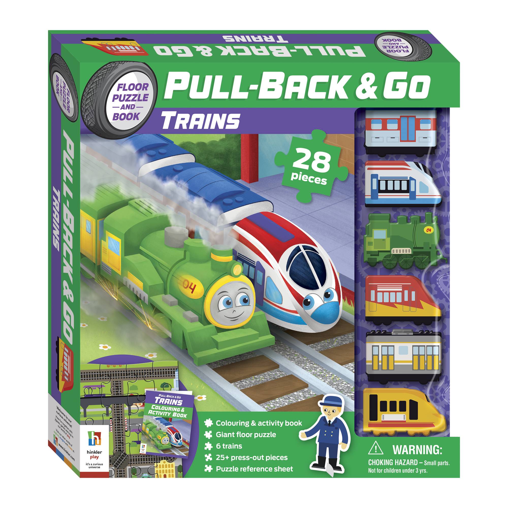 Pull-Back and Go Trains Activity Set
