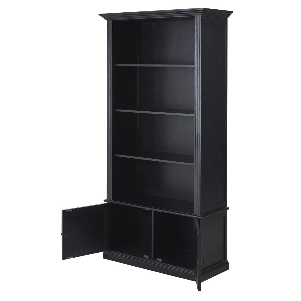 Cambronne - Bibliothèque 2 portes noire