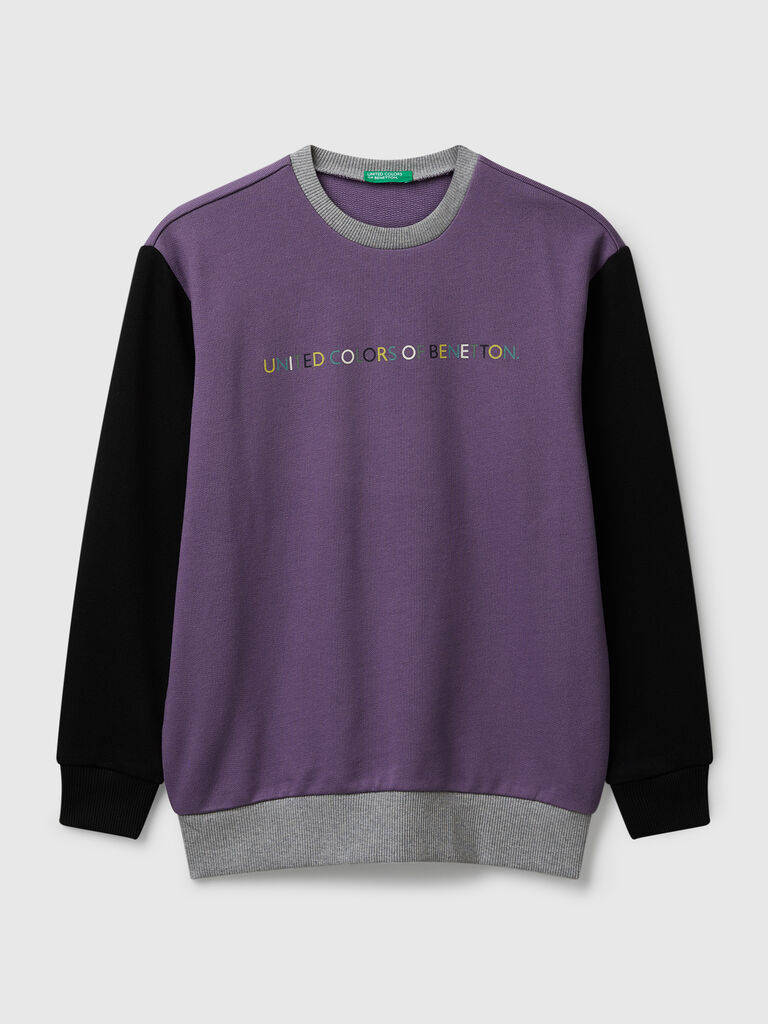 Cotton sweatshirt with logo