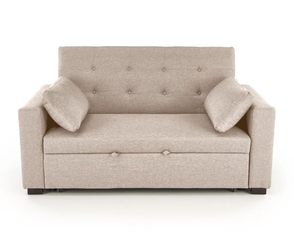 Sofa rozkładana z funkcją spania PAULINIO beżowa