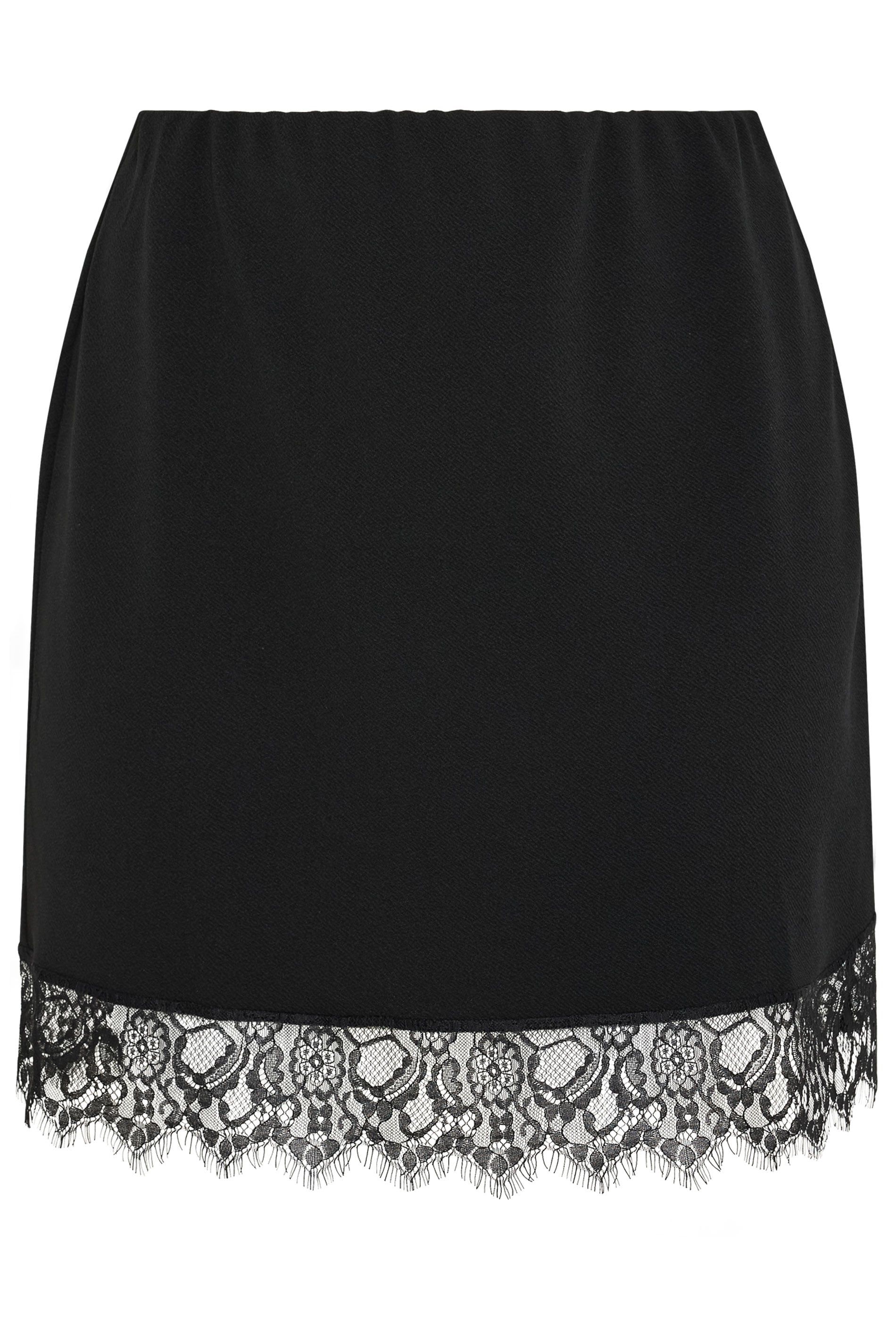 Yours Lace Hem Mini Skirt
