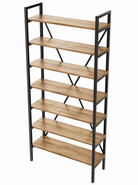 Regał Medium Industrial Loft na książki D7 220x60x30 cm