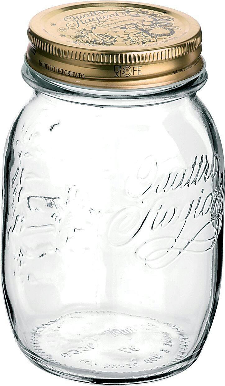 Quattro Stagioni 500mL Regular Mouth Glass Mason Jar with Sealing Lid