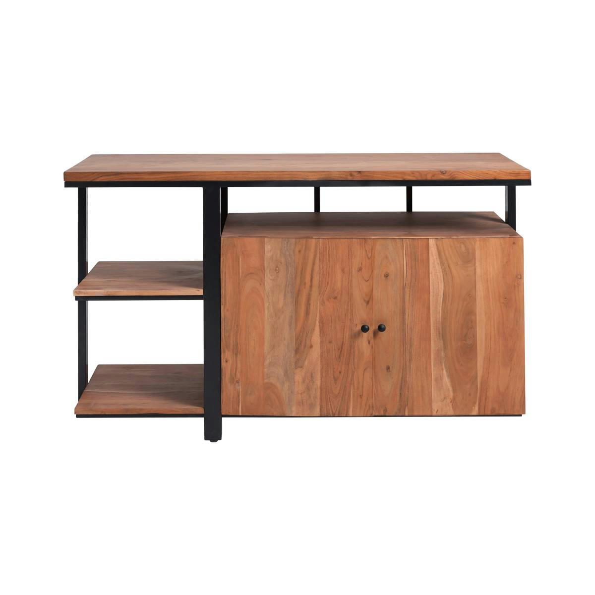 - Meuble sous vasque en bois marron 135 cm