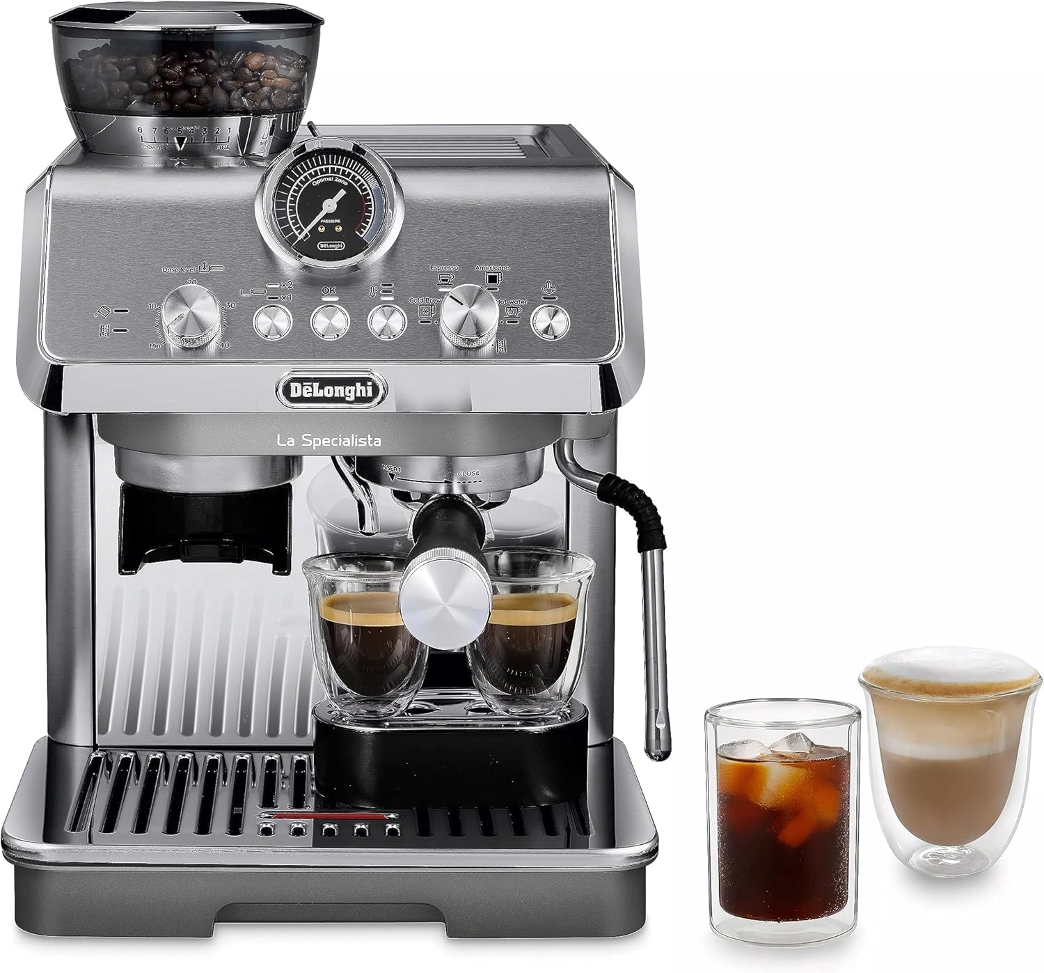 De'Longhi La Specialista Arte Evo Espresso Machine with Cold Brew, EC9255M (Renewed)