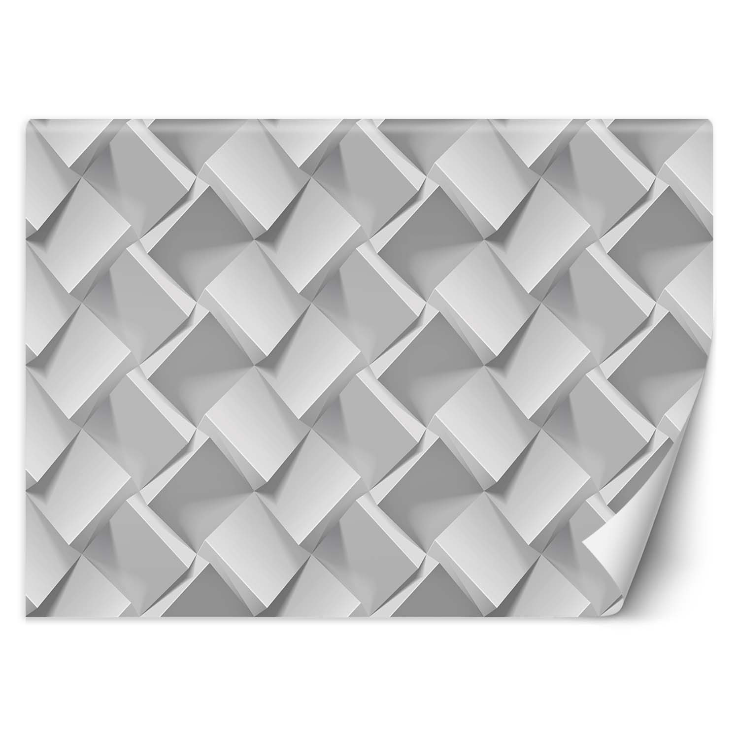 Feeby Fototapeta, Szara Iluzja 3D 150x105