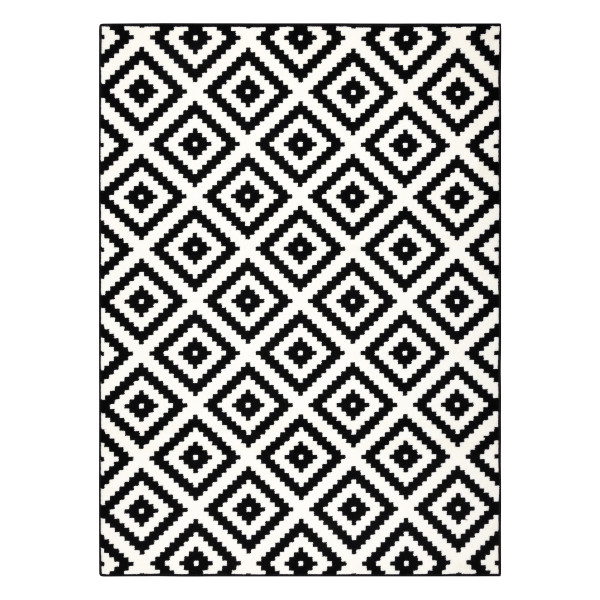 Dywan BCF Morad RUTA Romby, geometryczny - czarny / krem 120x170 cm