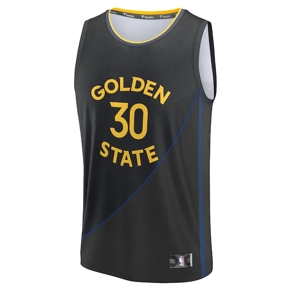 Stephen Curry Golden State Warriors  Fast Break Replica Player Jersey - Statement Edition - Black
