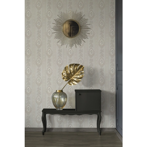 Strukturprofiltapete »Royal III«, creme/beige, strukturiert