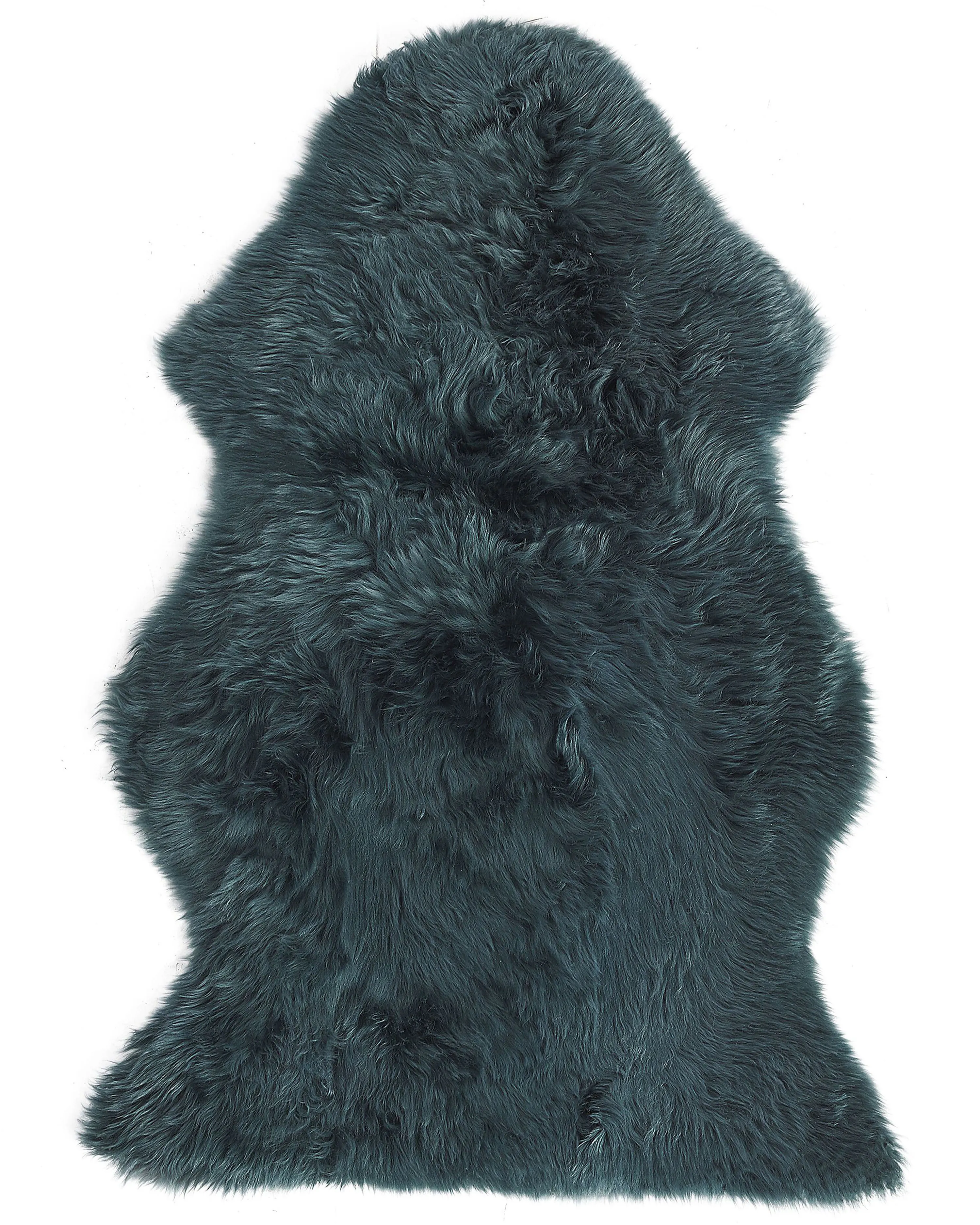 Sheepskin Rug ULURU Dark Green 65 x 110 cm