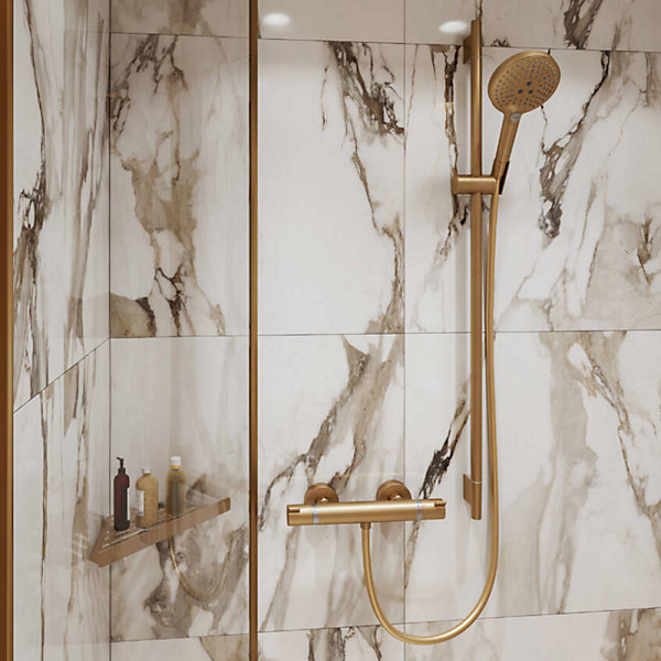HANSGROHE Tablette d'angle bronze brossé AddStoris