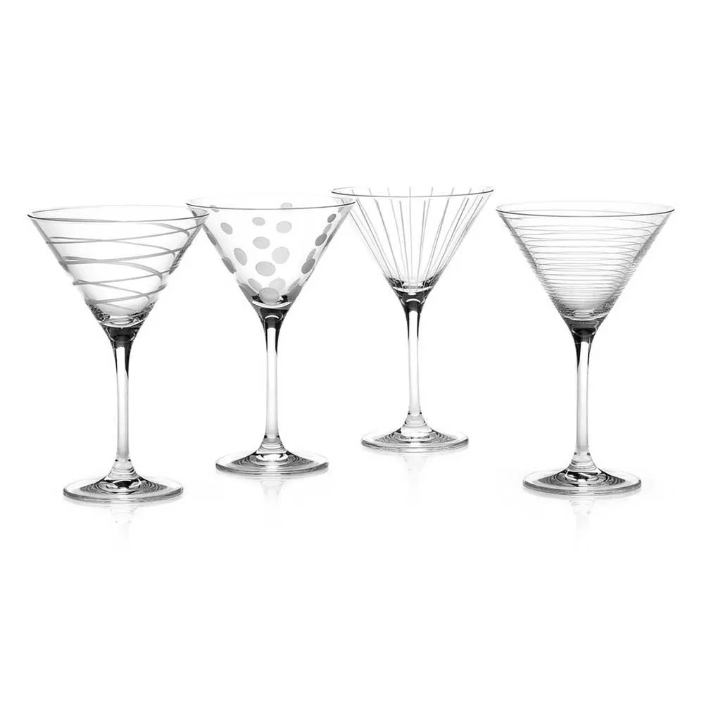 Mikasa Menaje Set Of 4 Martini Glasses