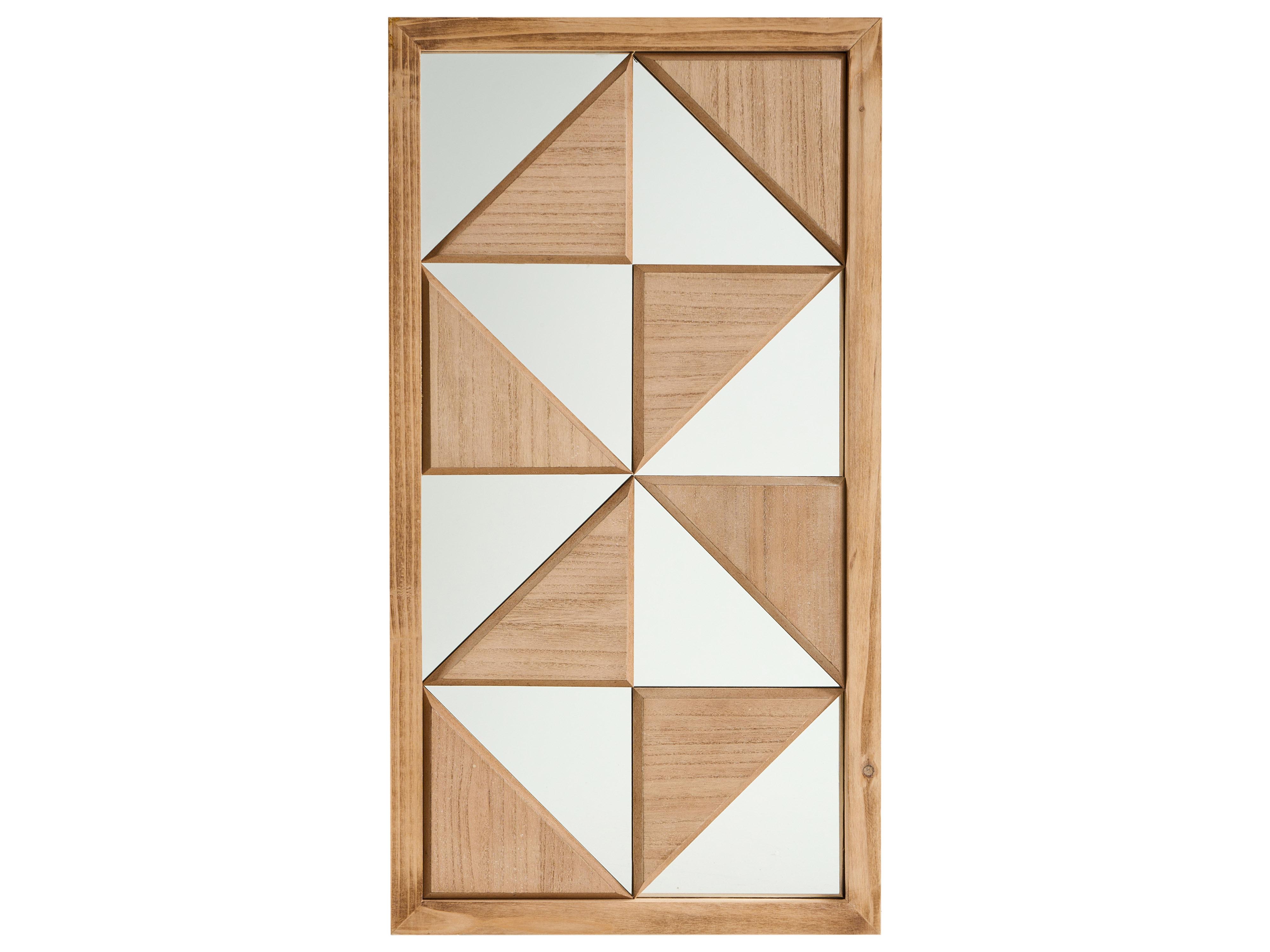 Wall Decor HIESVILLE Fir Wood 75 cm Light Brown