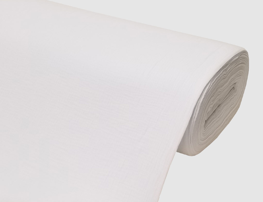 Musselin Double Gauze Weiß