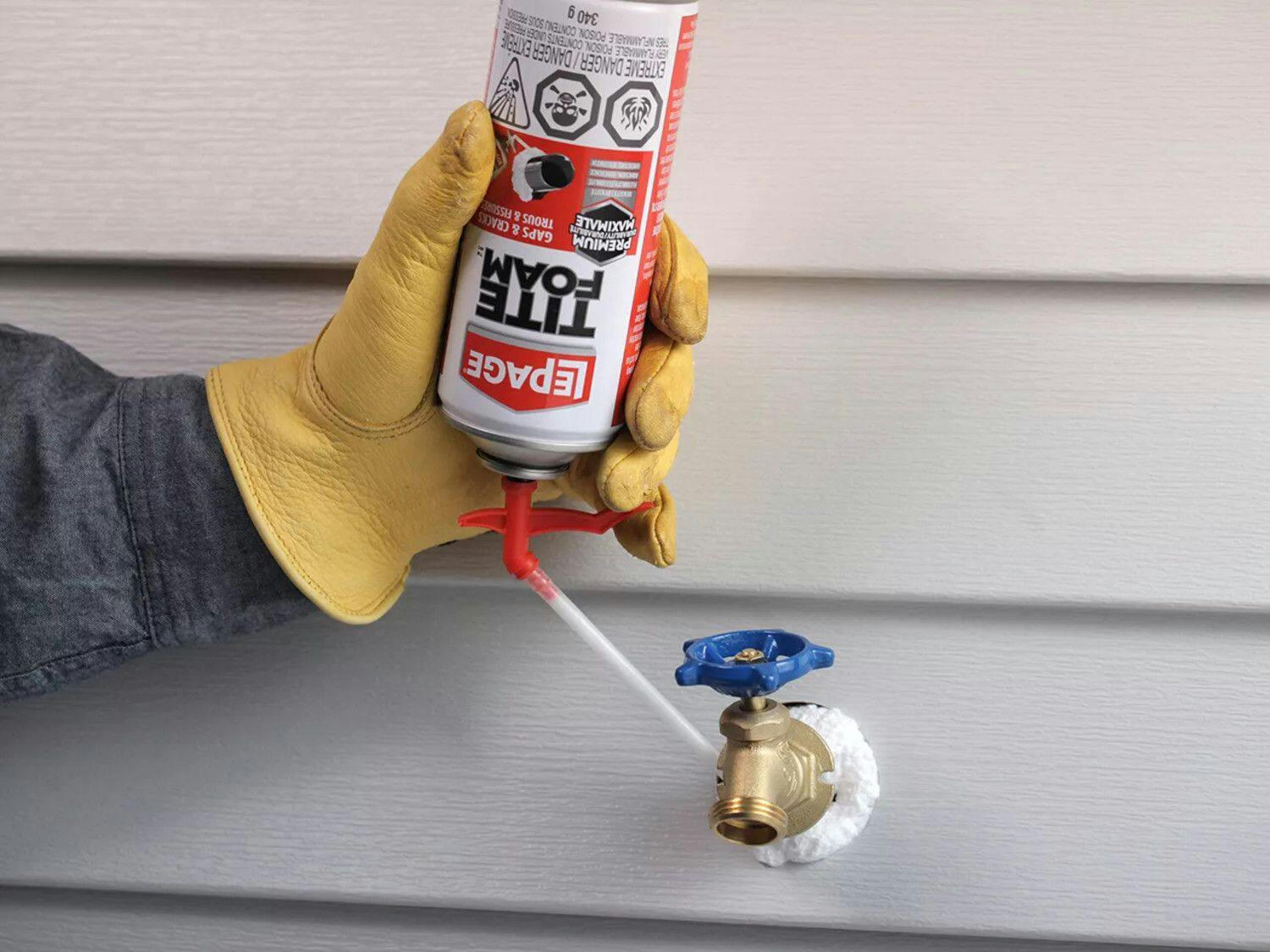 LePage TiteFoam Gaps & Cracks, Premium Durability Insulating Foam Sealant, Weatherproof, 340-g