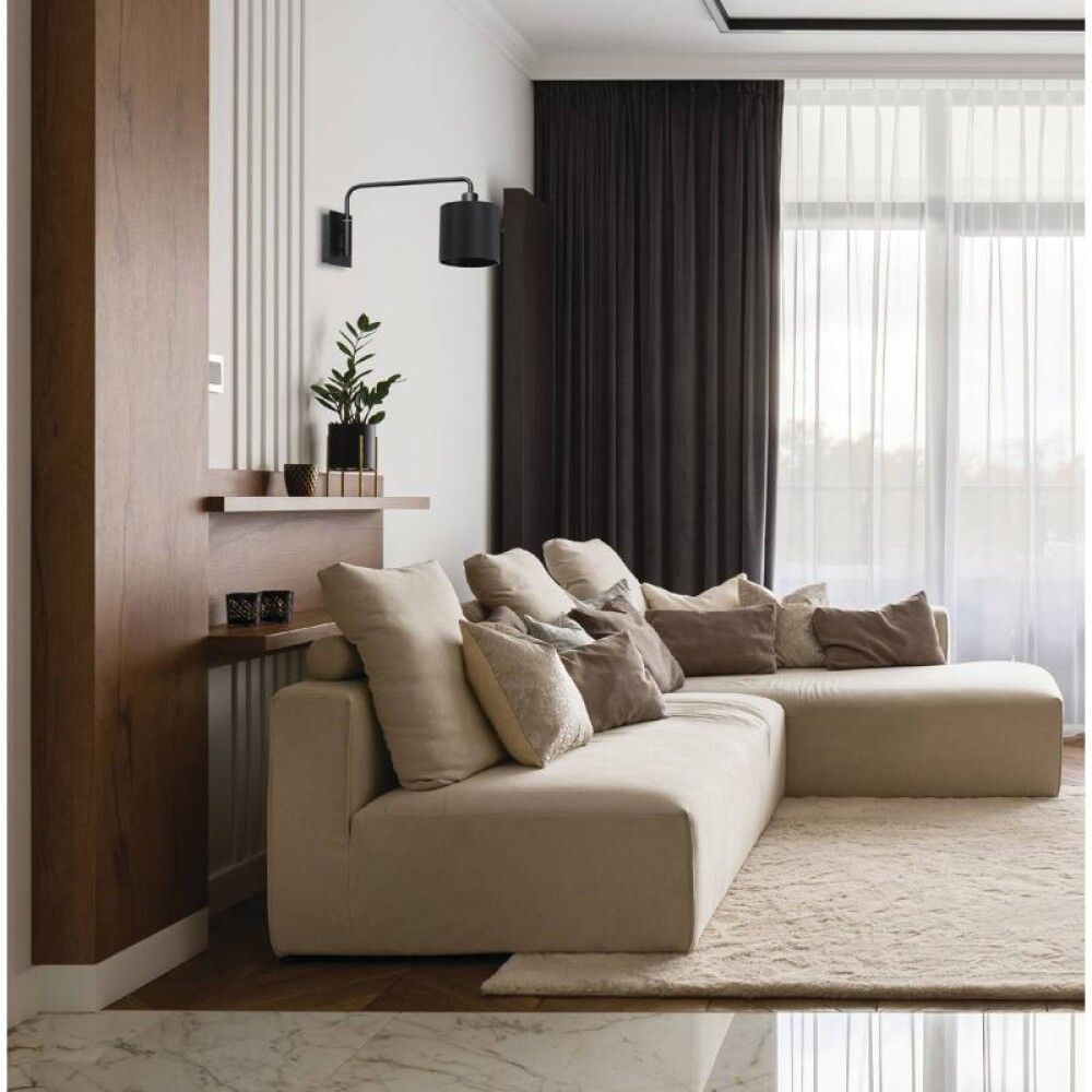 VEGGLAMPE EGLO STAITI MATSORT E27 D50 CM