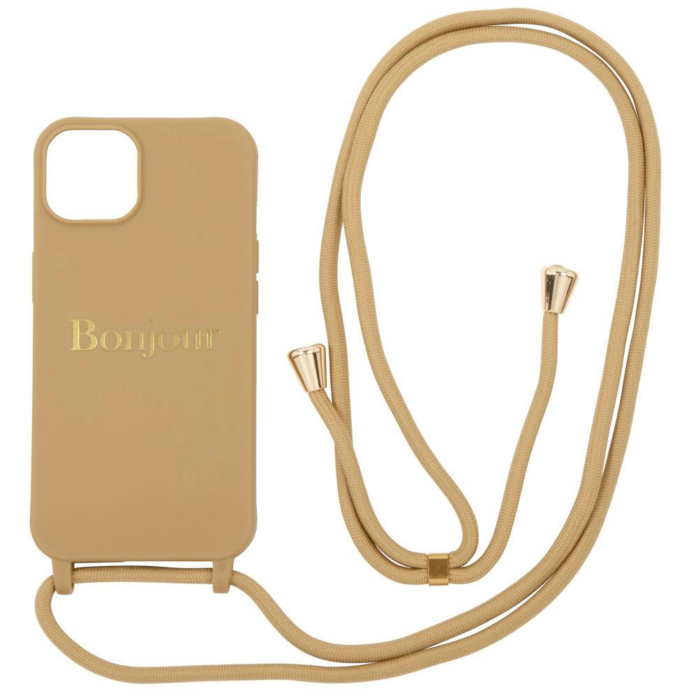 BONJOUR - Coque iPhone 12 jaune moutarde