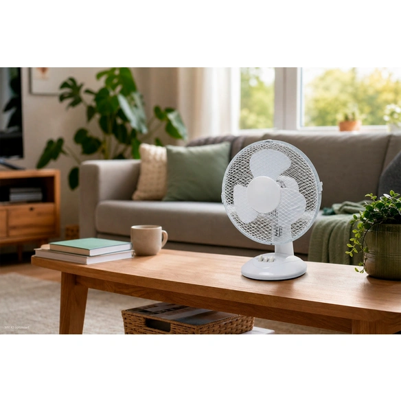 Tischventilator, 30 W, 2 Leistungsstufen, Ø: 23 cm