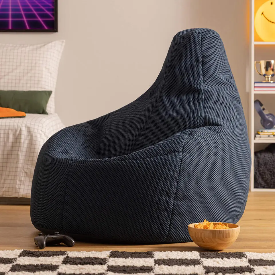 icon - Dalton XL Zitzak Fauteuil - Gaming - Marineblauw