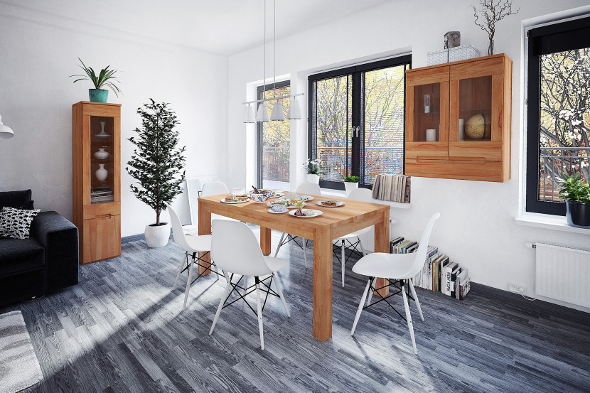 Stół rozkładany VENTO 90 x 90 cm Buk Dziki
