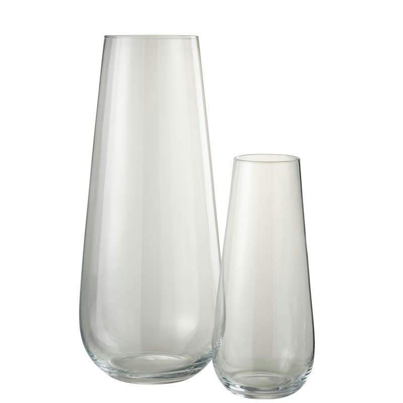 LYNA - Vase verre transparent H60cm
