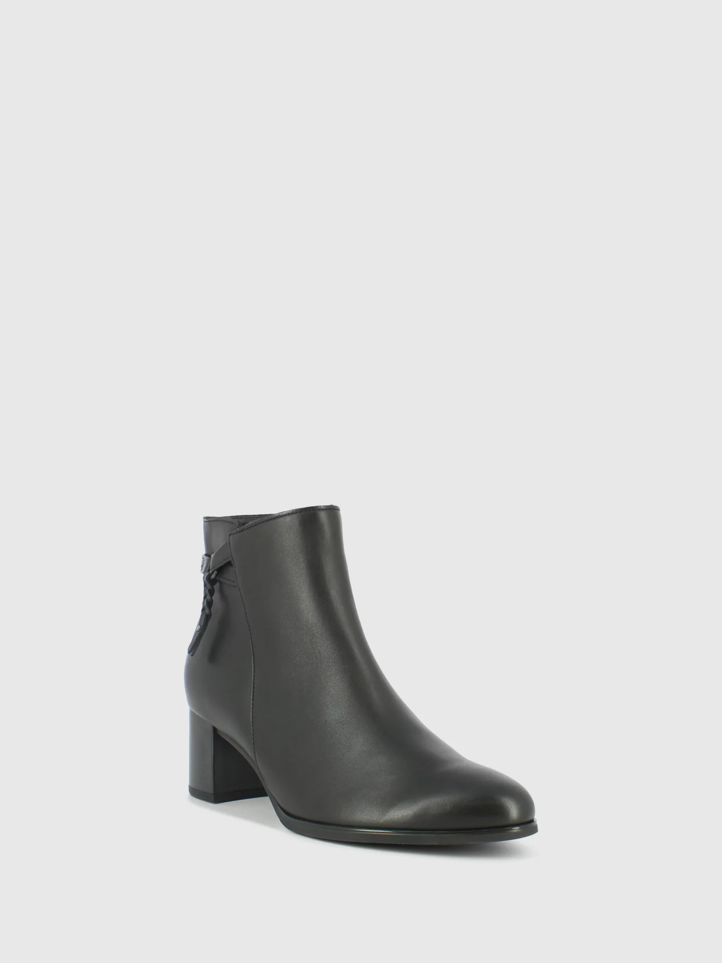 Black Zip Up Ankle Boots
