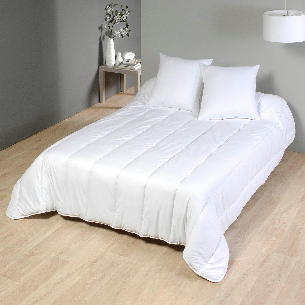 - Couette blanche coton bio 220x240 cm 500 grs A SUPPRIMER