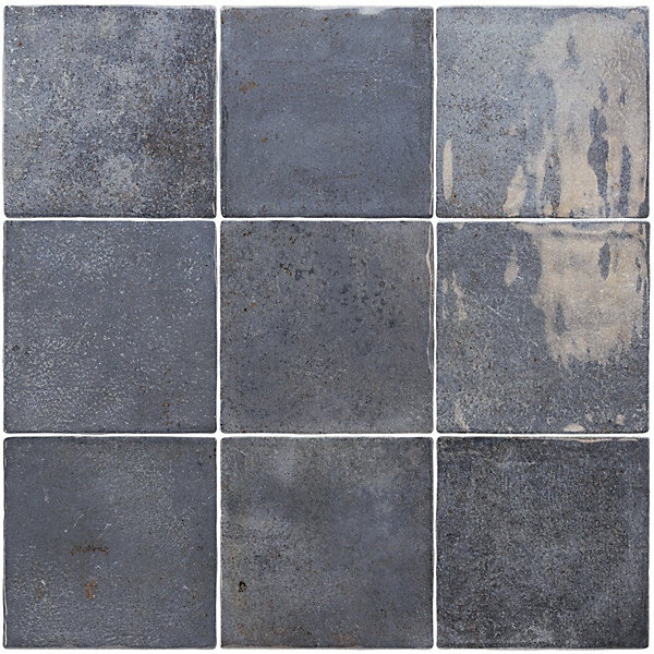 carrelage ALGARRA DEEP ROYAL 10x10 cm effet zellige