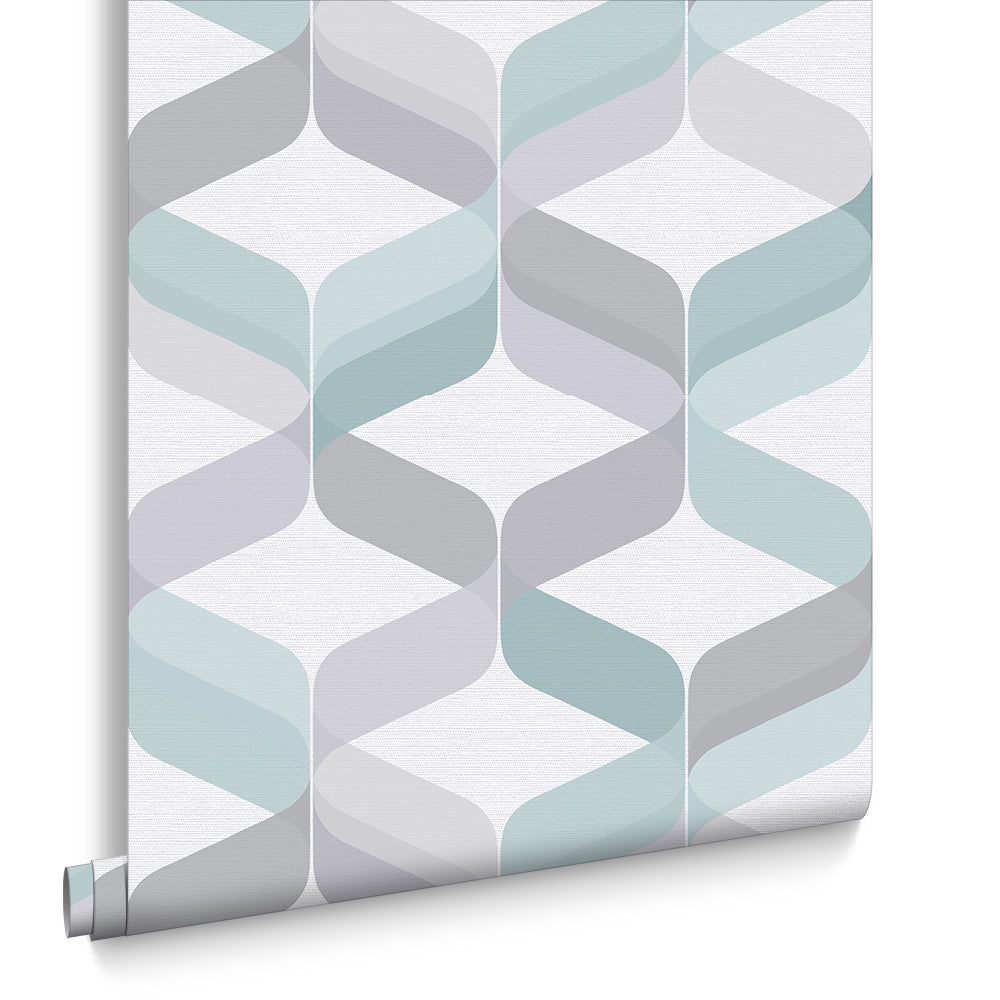 Graham & Brown Vliesbehang - Retro Aqua - 10mx52cm