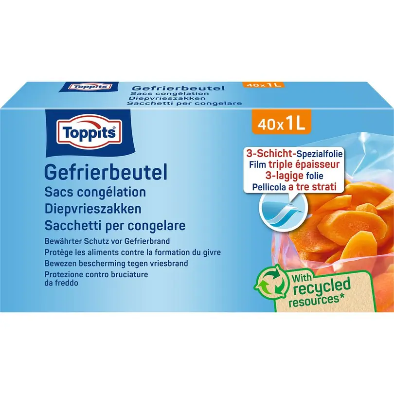 Frischhaltebeutel 40er-Set Toppits