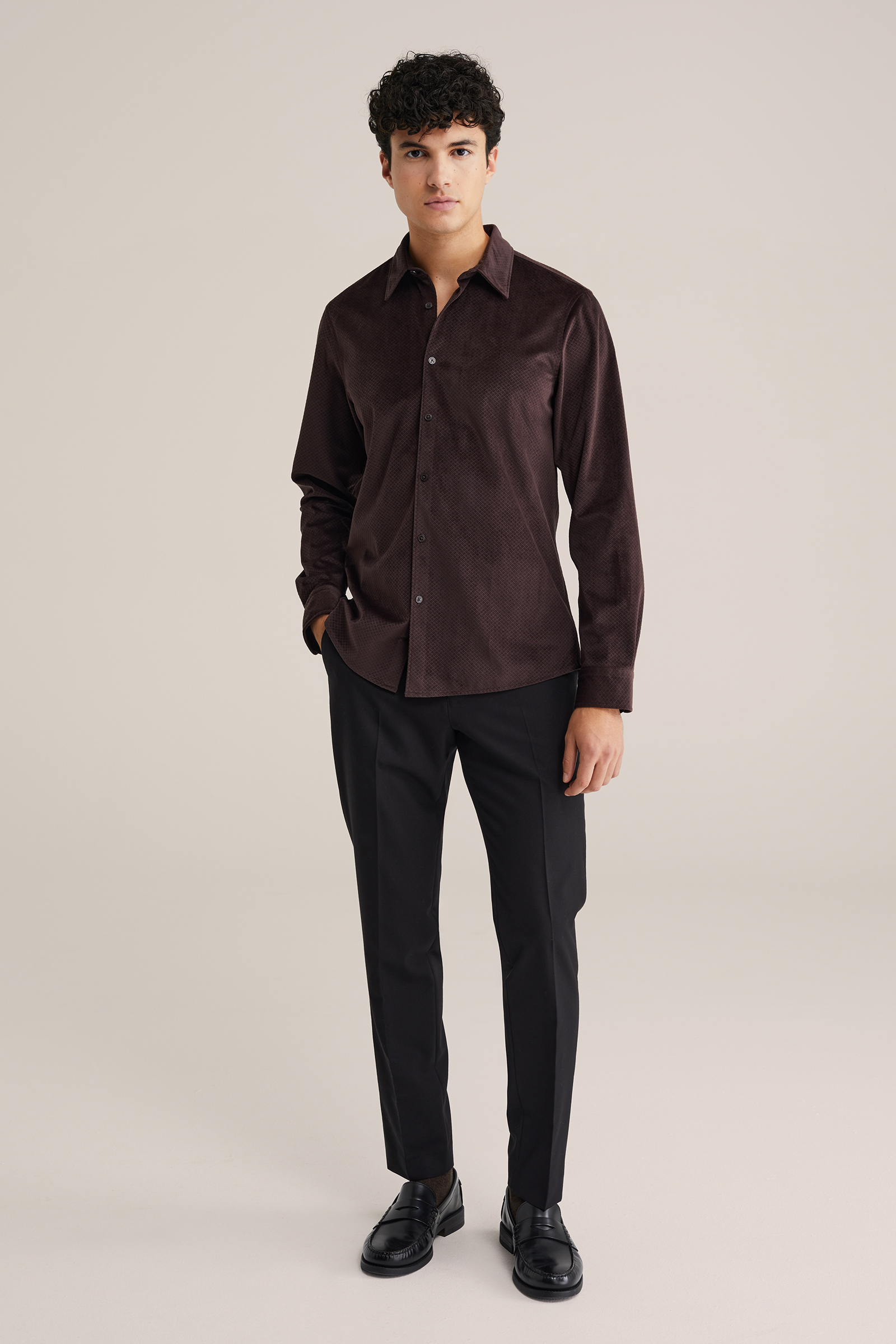 Heren Velvet overhemd