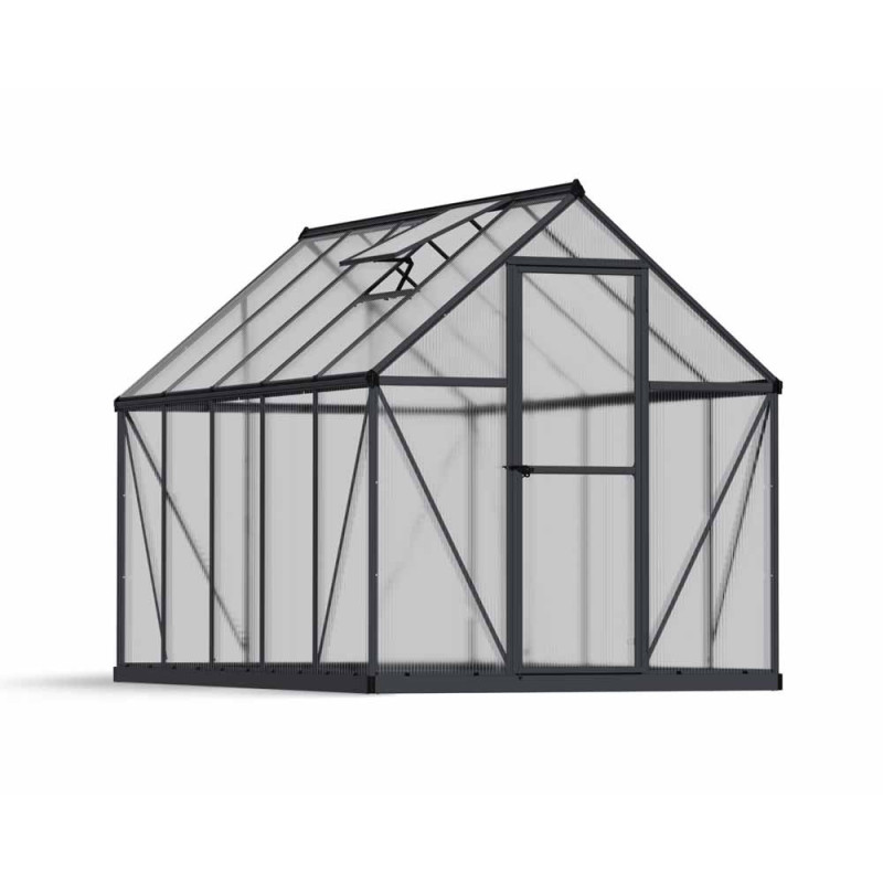 Serre en polycarbonate Mythos grise 5,4 m² CANOPIA