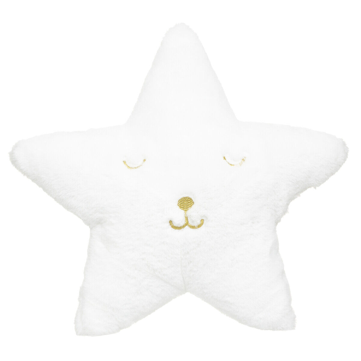 Almofada estrela pelo branco 39x39cm