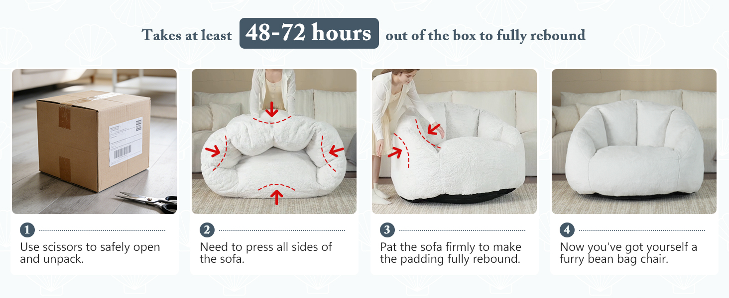 shell lazy sofa
