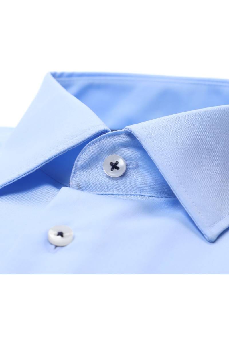 ETERNA Comfort Fit Hemd hellblau, Einfarbig (extra kurzer Arm)