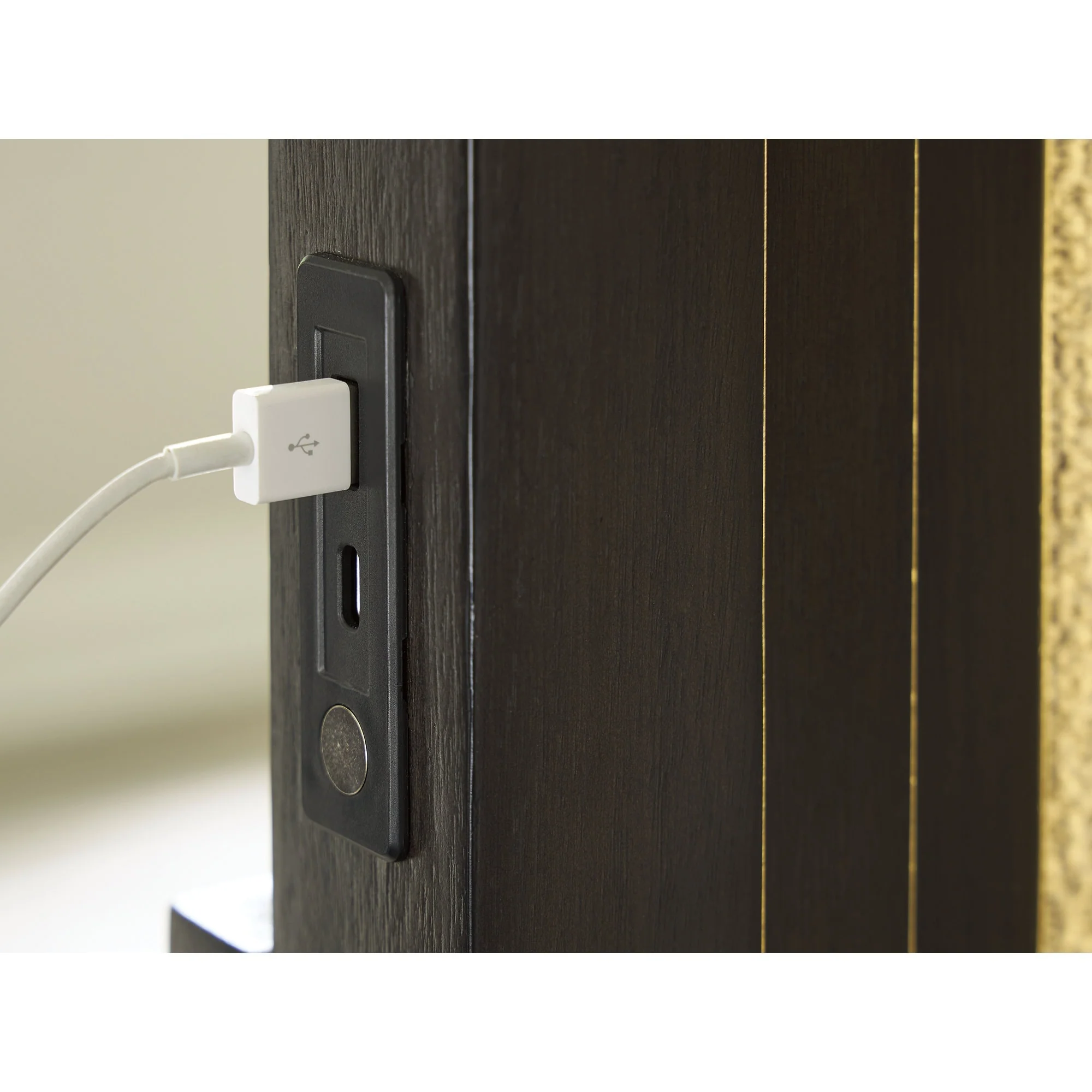 Signature Design by Ashley Neymorton Light Gray/Brown Upholstered Panel Headboard