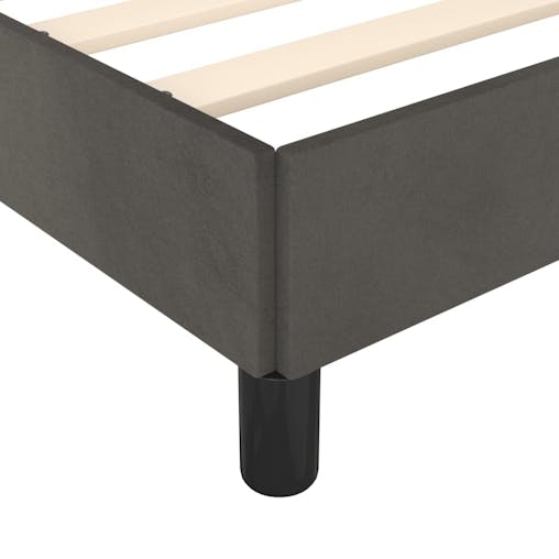 NNEVL Bed Frame Dark Grey 107x203 cm King Single Velvet