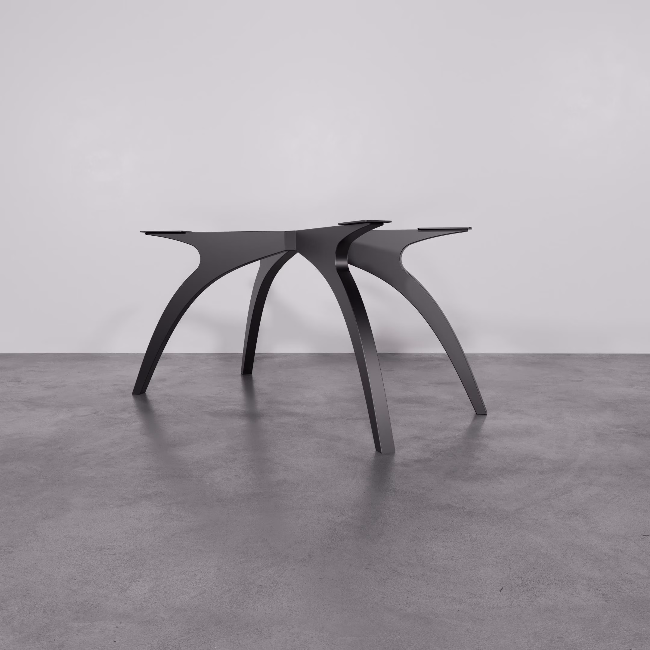 Handmade Steel Spider Dining Table Base, Modern Pedestal Legs for Marble Wood Tops