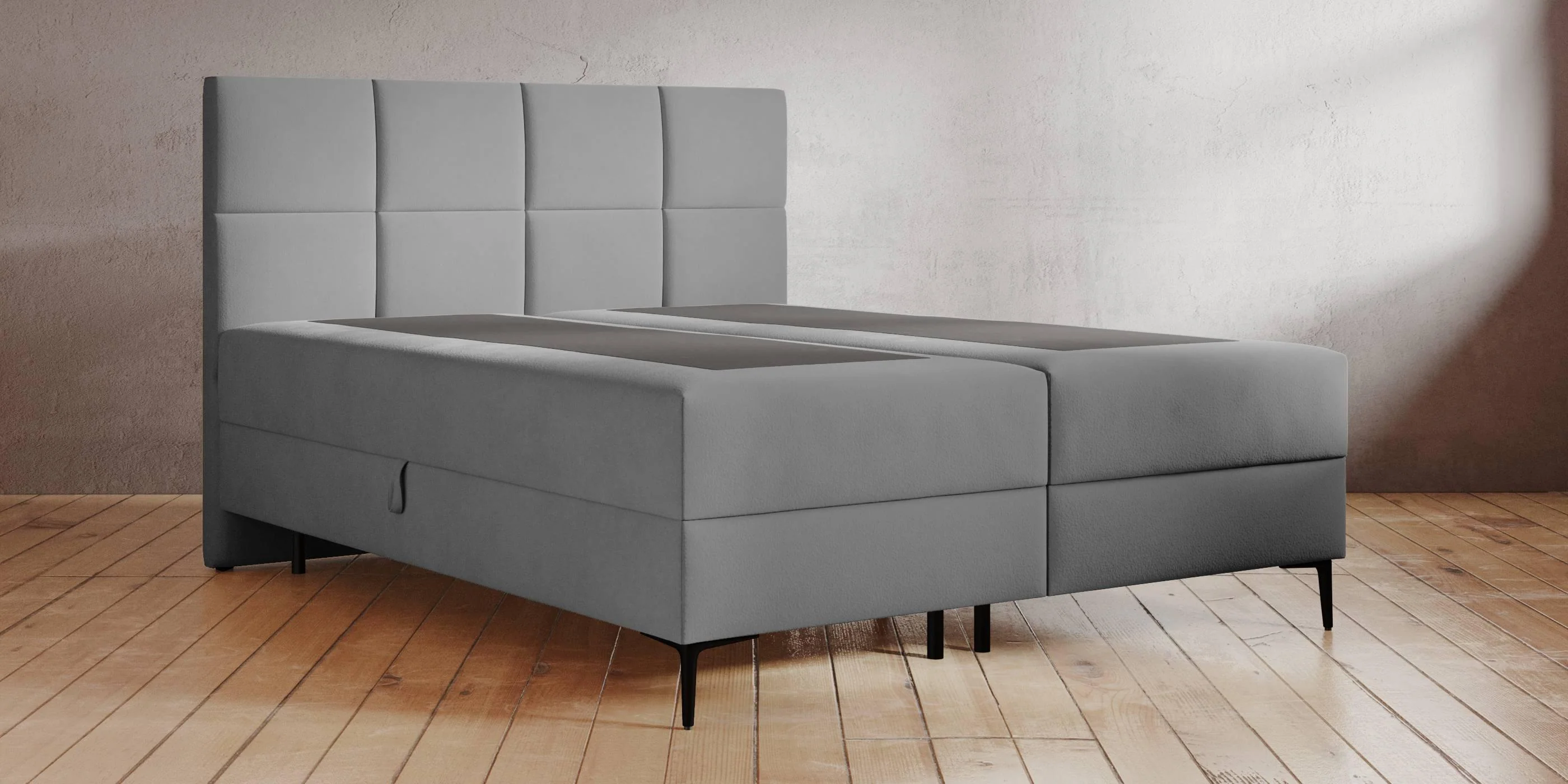 Boxspring Quadro velvet met opbergruimte 180 x 200 cm