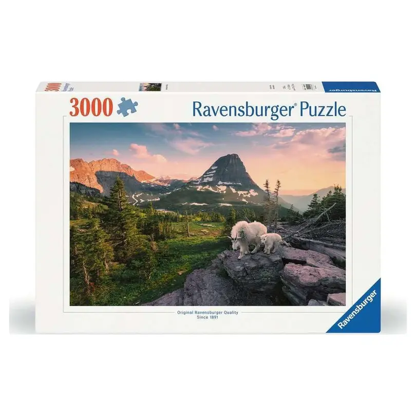 Puzzle Almbock mit Baby