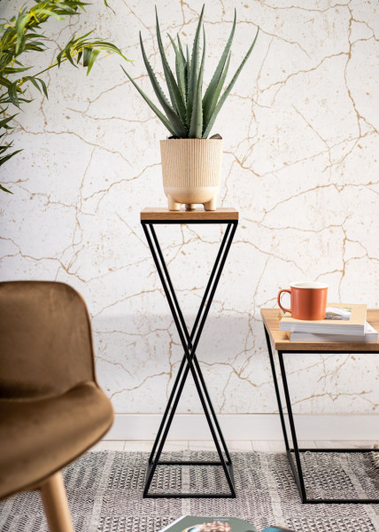 Kwietnik stojący 70 cm z blatem Dąb LOFT