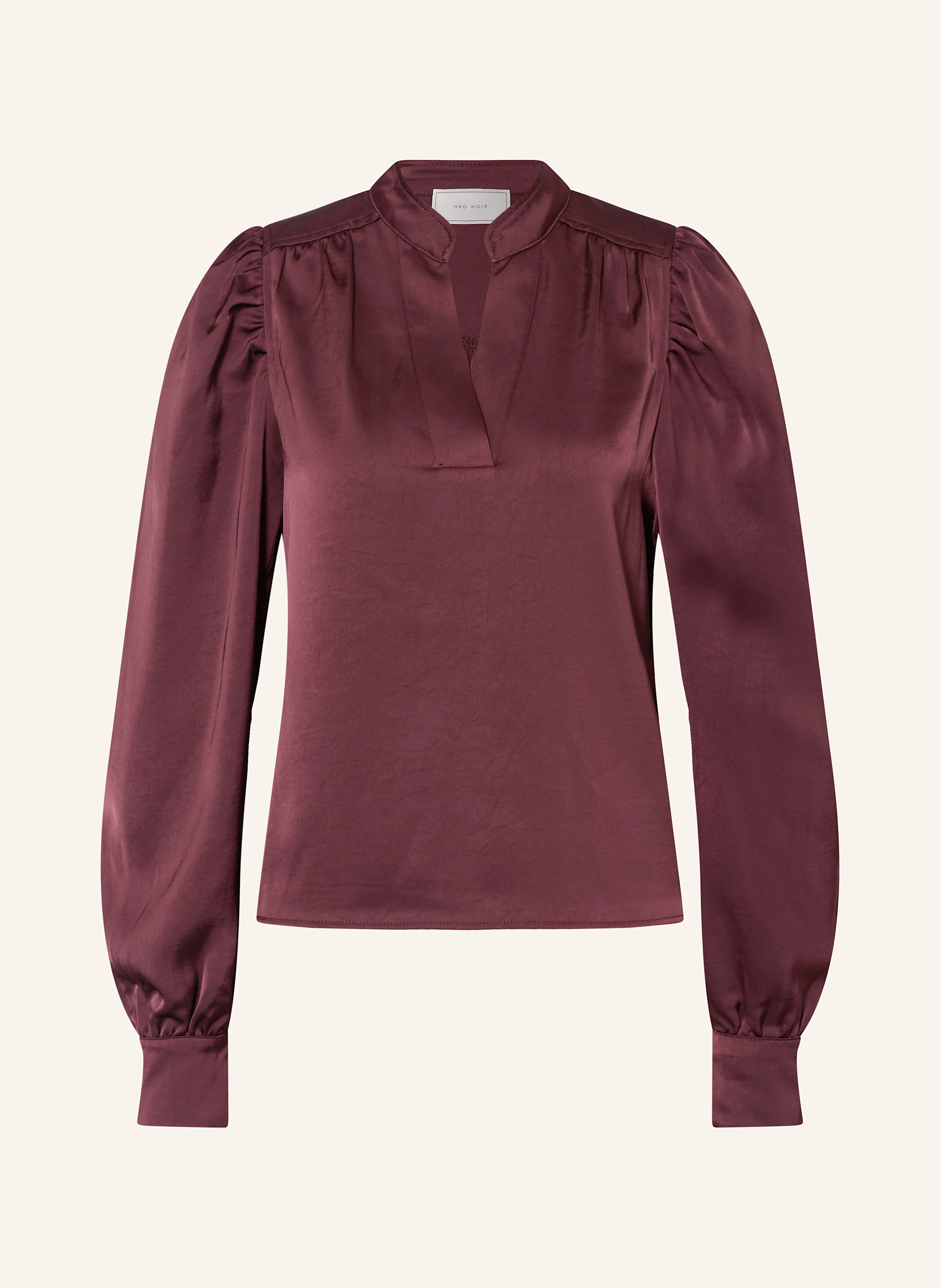 NEO NOIR Blusenshirt ROSSLYN aus Satin